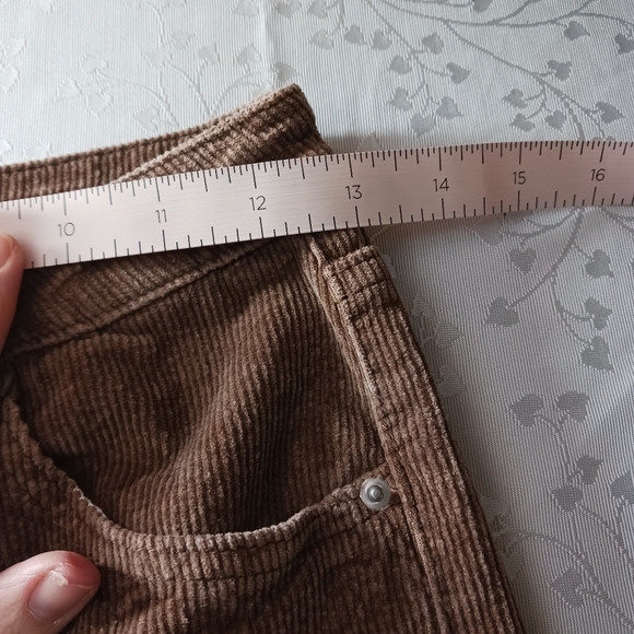 Shein High-Waisted Brown Flare Leg Corduroy Size 4 - Picture 10 of 14